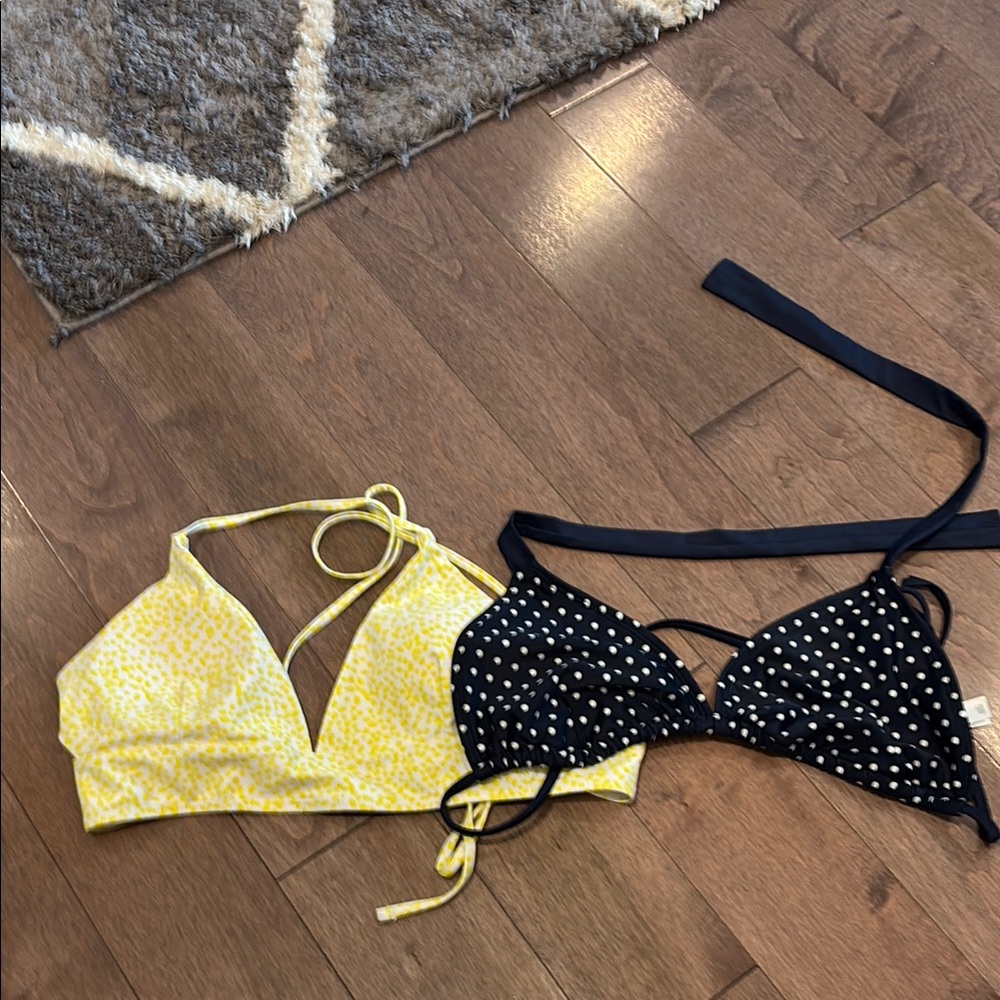 Two medium bikini tops